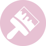 Pink property maintenance icon